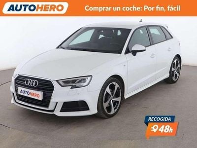 Usado Audi A3 S-Line 150 CV (110 kW) 2019 Blanco Berlina