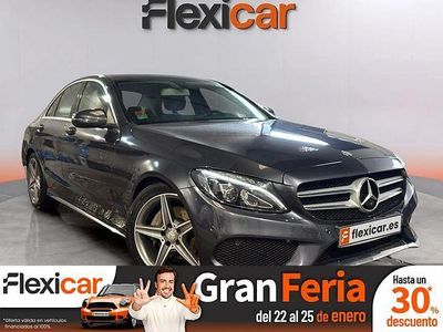 Gris Usado 2016 Mercedes C220 AMG line Berlina | 24.490 € (Precio justo)