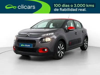 Usado Citroën C3 Feel 99 CV (72 kW) 2019 Gris Utilitario