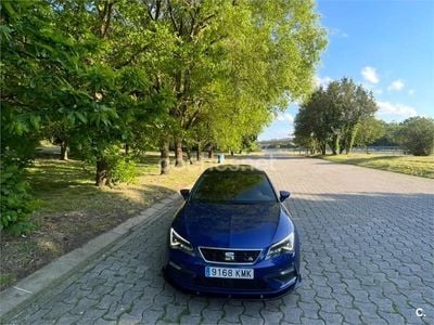 Usado Seat Leon FR 180 CV (132 kW) 2018 Azul Berlina