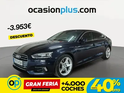 Usado Audi A5 Sport 252 CV (185 kW) 2018 Azul Coupe