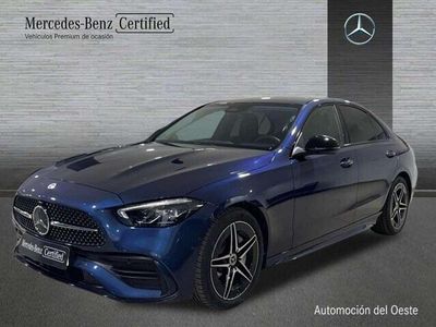 Usado Mercedes C200 AMG line 165 CV (121 kW) 2024 Azul Berlina