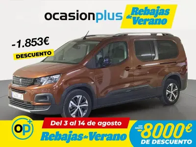 Usado Peugeot Rifter GT-line 130 CV (95 kW) 2020 Marrón Monovolumen