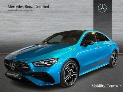 Azul híper Usado 2025 Mercedes CLA220 AMG line Berlina | 39.900 € (Buen precio)