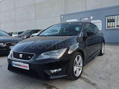 Usado Seat Leon FR 184 CV (135 kW) 2014 Negro Berlina