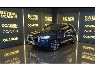 Usado Audi Q7 272 CV (200 kW) 2018 Azul SUV