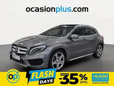 Usado Mercedes GLA220 AMG line 170 CV (125 kW) 2015 Gris SUV
