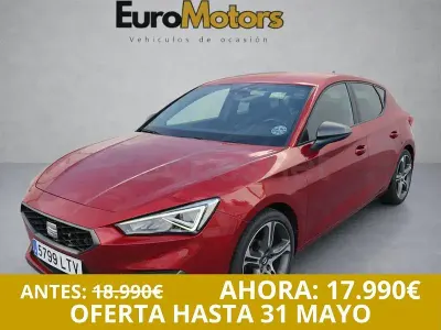 Usado Seat Leon FR 150 CV (110 kW) 2021 Rojo Berlina