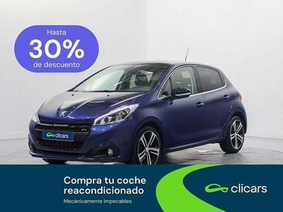 Usado Peugeot 208 GT-line 120 CV (88 kW) 2017 Azul Utilitario