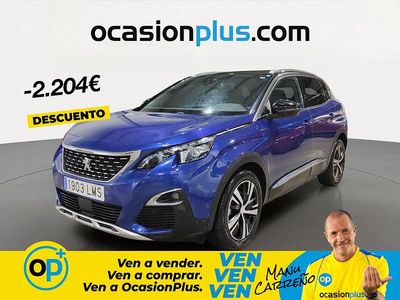 Usado Peugeot 3008 GT-line 130 CV (95 kW) 2021 Azul SUV
