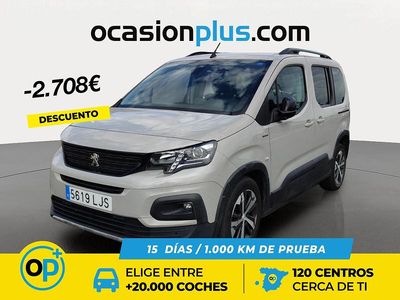 Usado Peugeot Rifter GT-line 130 CV (95 kW) 2020 Gris Monovolumen