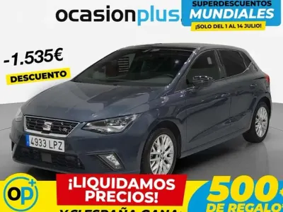 Usado Seat Ibiza FR 110 CV (80 kW) 2021 Gris Utilitario