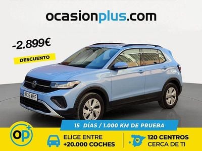 Azul Usado 2024 VW T-Cross Life SUV | 19.900 € (Precio justo)