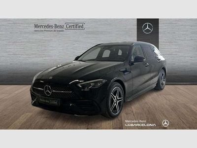 Usado Mercedes C300e AMG line 313 CV (230 kW) 2024 Negro Familiar