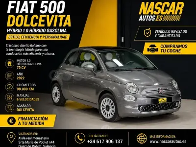 Usado Fiat 500 Dolcevita 70 CV (51 kW) 2022 Gris / plata Berlina