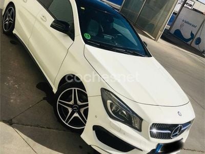 Usado Mercedes CLA220 AMG line 170 CV (125 kW) 2013 Blanco Berlina