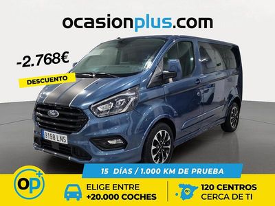 Azul Usado 2021 Ford Transit Custom Sport Familiar | 30.450 € (Super precio)