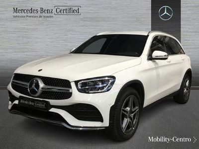 Usado Mercedes GLC220 AMG line 194 CV (142 kW) 2022 Blanco polar