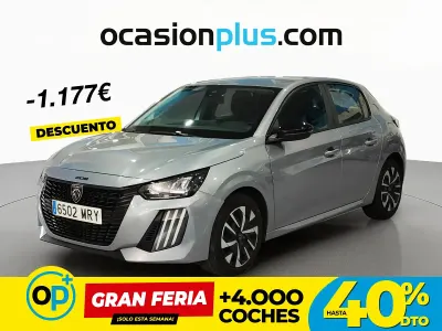 Usado Peugeot 208 Active 100 CV (73 kW) 2024 Gris Utilitario