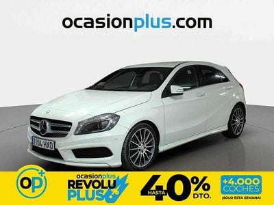 Usado Mercedes A200 AMG line 136 CV (100 kW) 2014 Blanco Berlina