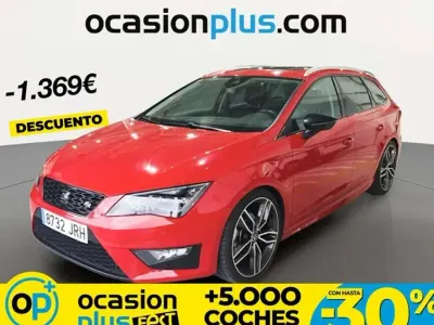 Usado Seat Leon ST FR 125 CV (91 kW) 2016 Rojo Familiar