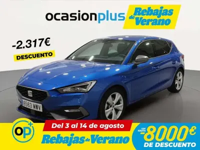 Usado Seat Leon FR 110 CV (80 kW) 2024 Azul Utilitario
