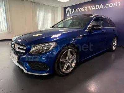 Usado Mercedes C220 170 CV (125 kW) 2018 Azul Familiar