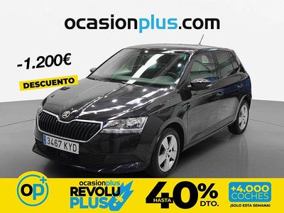 Usado Skoda Fabia Ambition 75 CV (55 kW) 2019 Negro Berlina