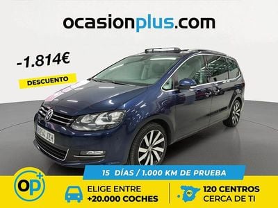 Usado VW Sharan Sportline 150 CV (110 kW) 2017 Azul Monovolumen