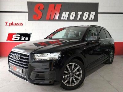 Usado Audi Q7 S-Line 272 CV (200 kW) 2017 Negro SUV
