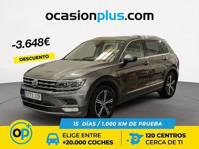 Gris Usado 2017 VW Tiguan Sportline SUV | 16.852 € (Precio justo)