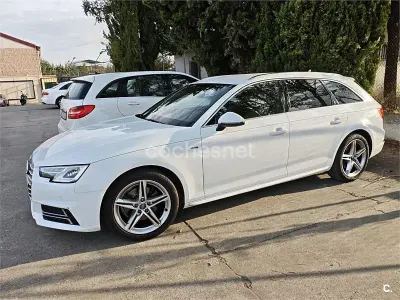 Usado Audi A4 S-Line 150 CV (110 kW) 2018 Blanco Familiar