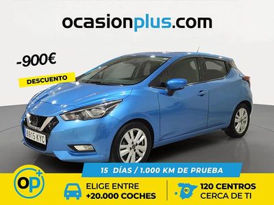 Usado Nissan Micra N-Connecta 100 CV (73 kW) 2019 Azul Utilitario