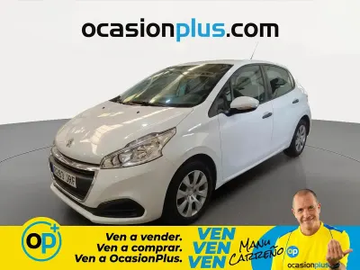 Usado Peugeot 208 Access 75 CV (55 kW) 2016 Blanco Utilitario