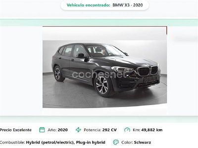 Usado BMW X3 252 CV (185 kW) 2020 Negro SUV