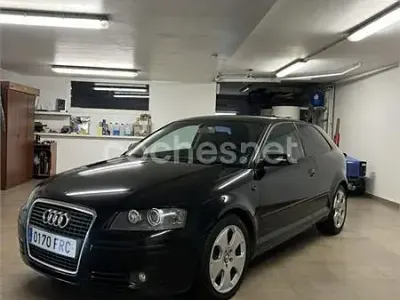 Usado Audi A3 170 CV (125 kW) 2007 Negro Utilitario