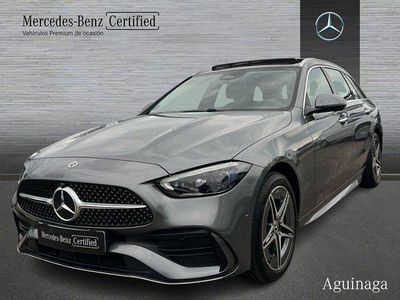 Usado Mercedes C300e AMG line 313 CV (230 kW) 2024 Gris selenita