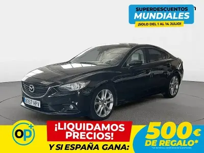 Usado Mazda 6 Luxury 150 CV (110 kW) 2013 Negro Berlina