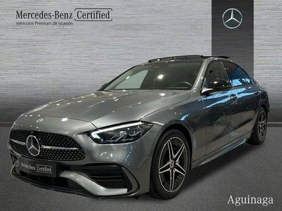 Gris selenita Usado 2024 Mercedes C300e AMG line | 49.890 € (Buen precio)