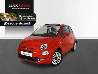 Usado Fiat 500C 70 CV (51 kW) 2023 Rojo Descapotable
