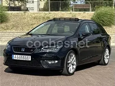 Usado Seat Leon ST FR 150 CV (110 kW) 2017 Negro Familiar