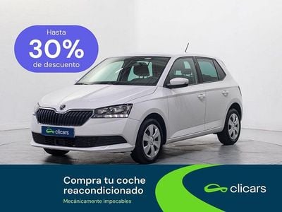 Usado Skoda Fabia 60 CV (44 kW) 2020 Blanco Berlina