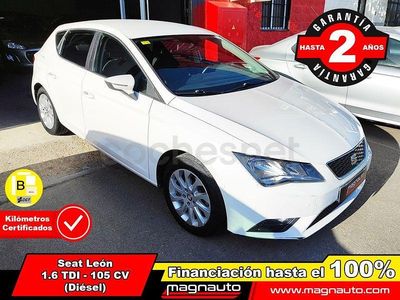 Usado Seat Leon Reference 105 CV (77 kW) 2014 Blanco Berlina