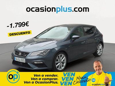 Usado Seat Leon FR 190 CV (139 kW) 2019 Gris Berlina