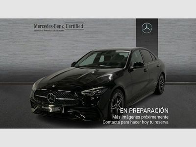 Negro Usado 2022 Mercedes C220 AMG line Berlina | 39.990 € (Precio justo)
