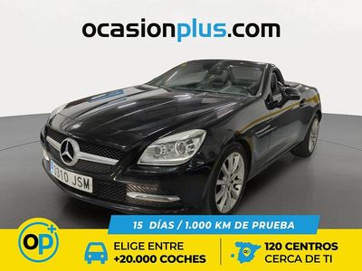 Negro Usado 2015 Mercedes SLK200 Descapotable | 20.490 € (Buen precio)
