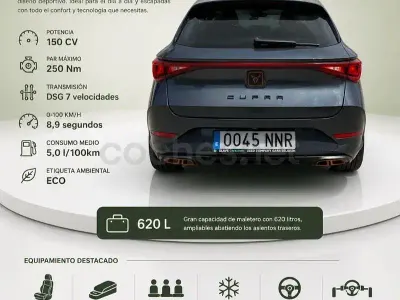 Usado Cupra Leon 150 CV (110 kW) 2022 Gris / plata Familiar