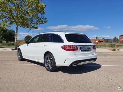 Usado Mercedes C220 170 CV (125 kW) 2018 Blanco Familiar