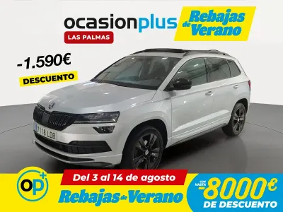 Usado Skoda Karoq SportLine 150 CV (110 kW) 2019 Gris SUV