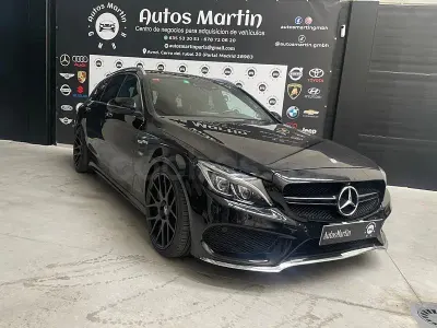 Occasion Mercedes C250 AMG line 204 PK (150 kW) 2016 Zwart Stationwagen